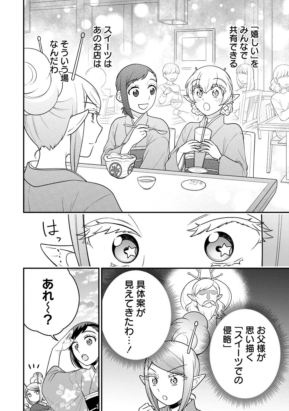 Ojou-sama wa Chikyuu no Sweet ni Shinryaku Sarekaketeiru Chapter 8.2 14ページ