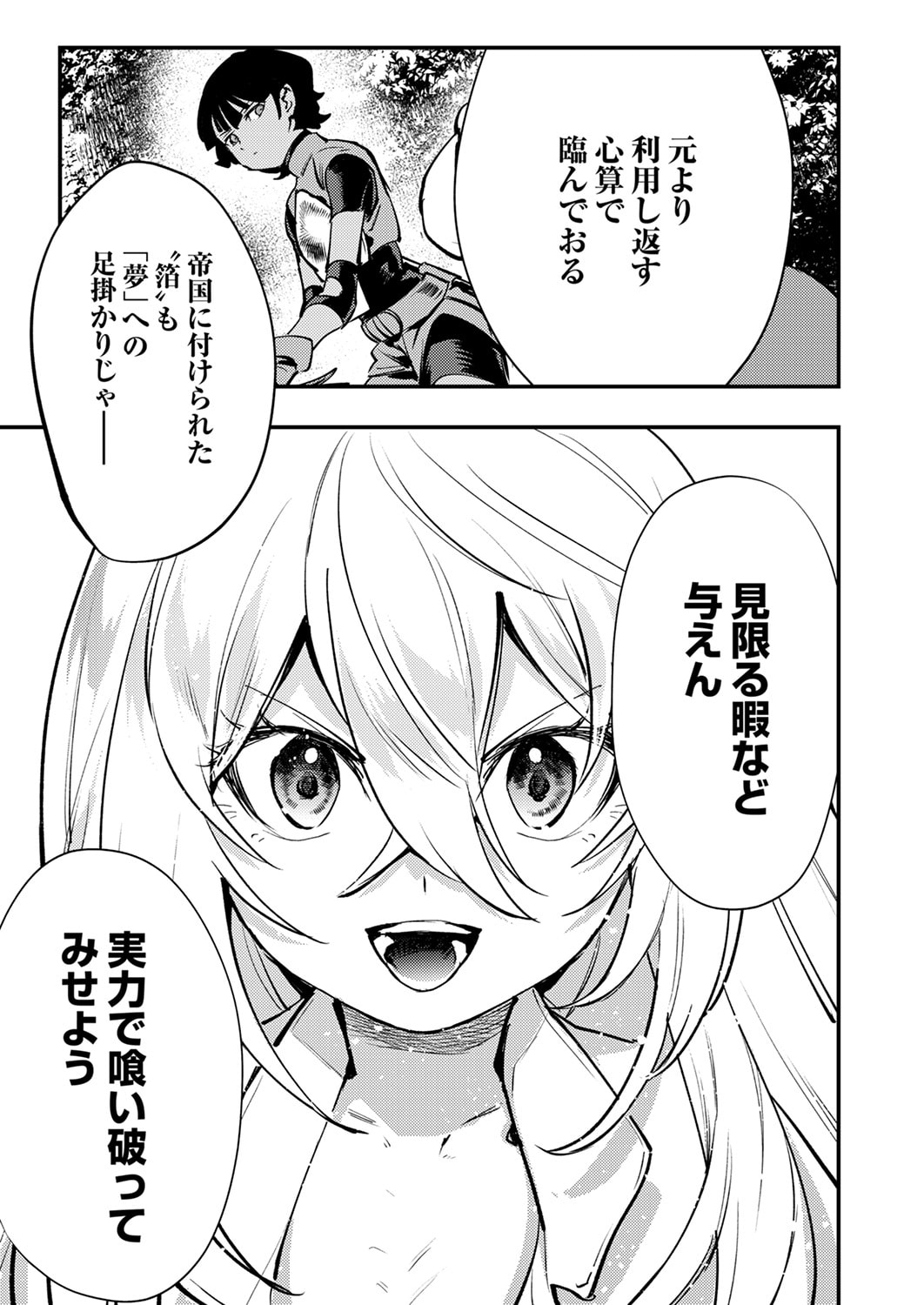 Shura Youjo no Eiyuutan: Hanpasha to Iwa Reta Youhei, Youjo ni Tensei Shite Nariagaru Chapter 13 21ページ