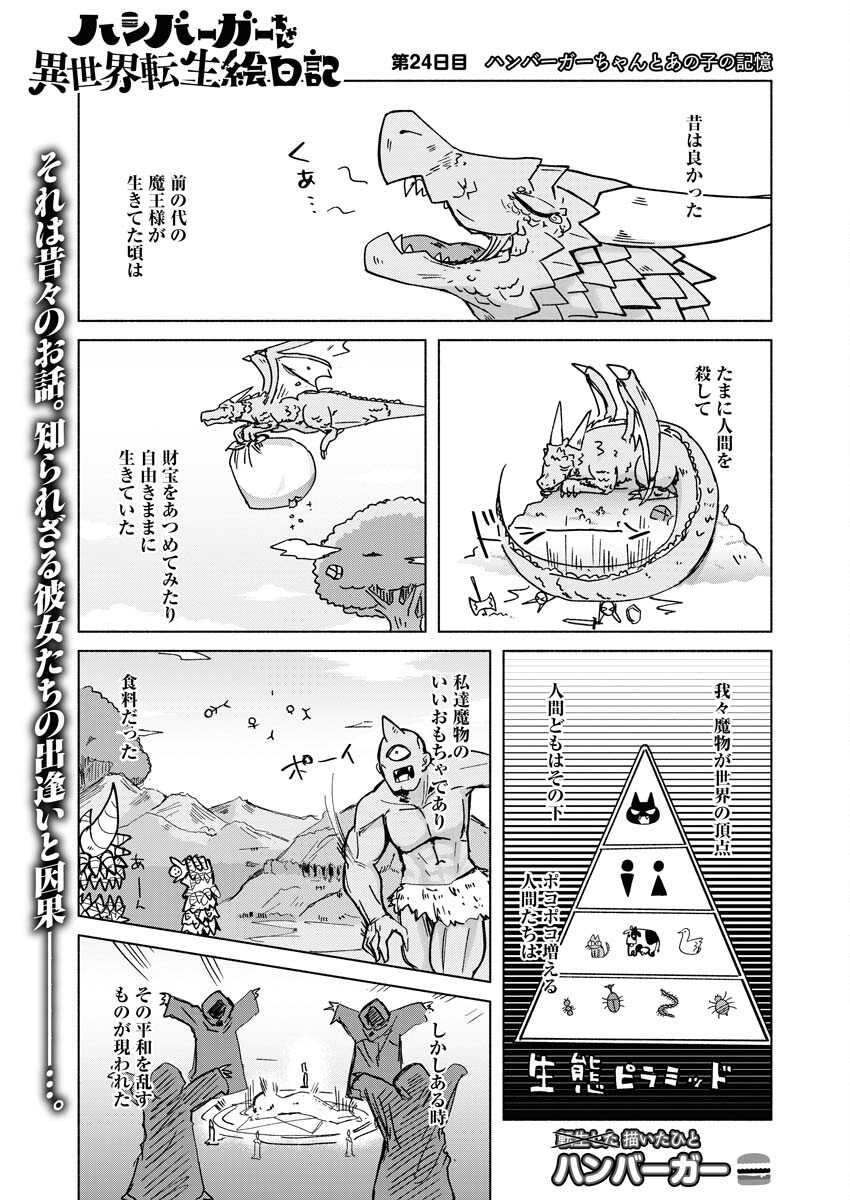 Hamburger-chan Isekai Tensei Enikki Chapter 24 1ページ
