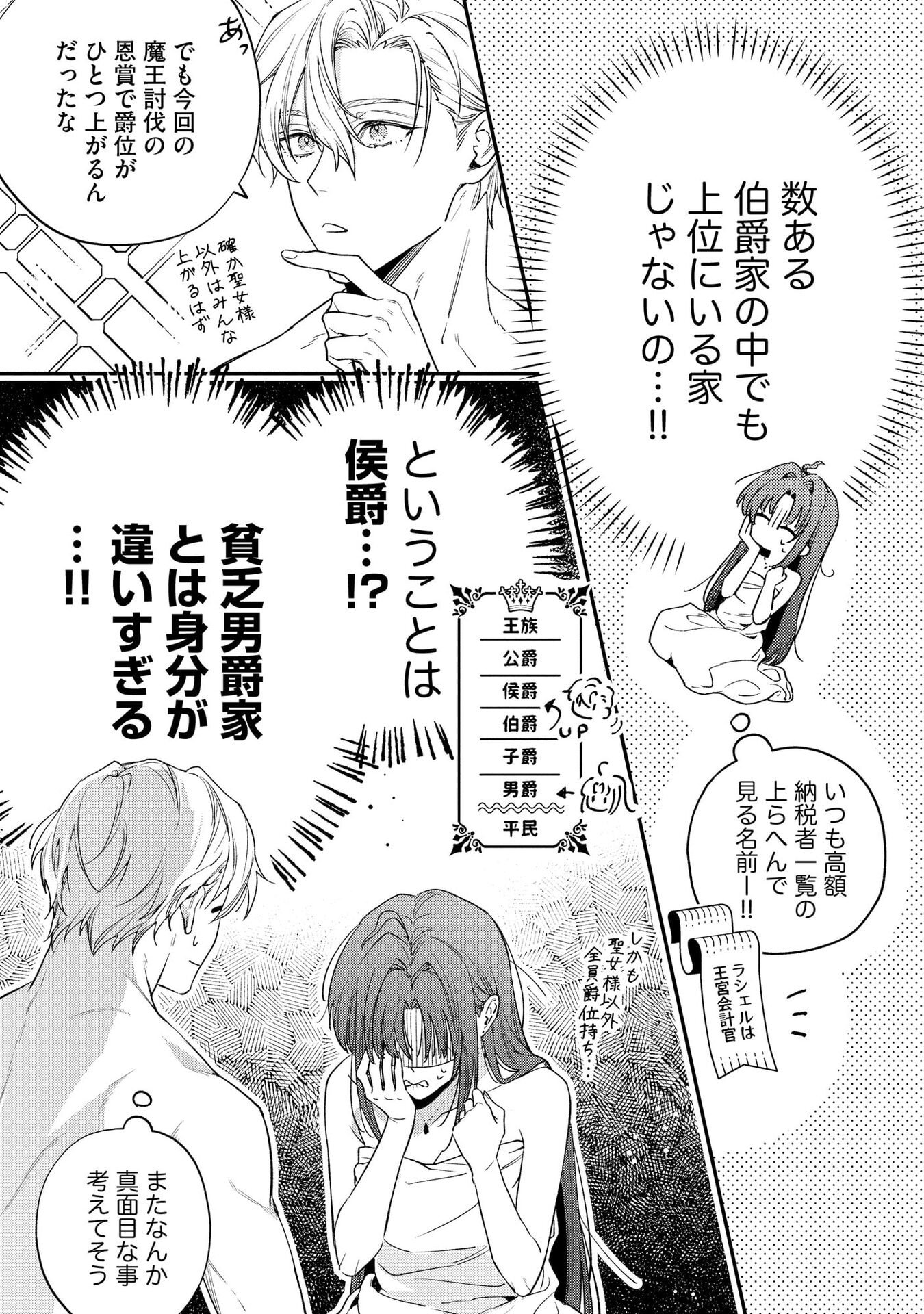 Seijo-sama no Gyaku Harem kara Abureta Kishi-sama ni Netsuretsu ni Kyuuaisareteiru Ken Chapter 3 5ページ