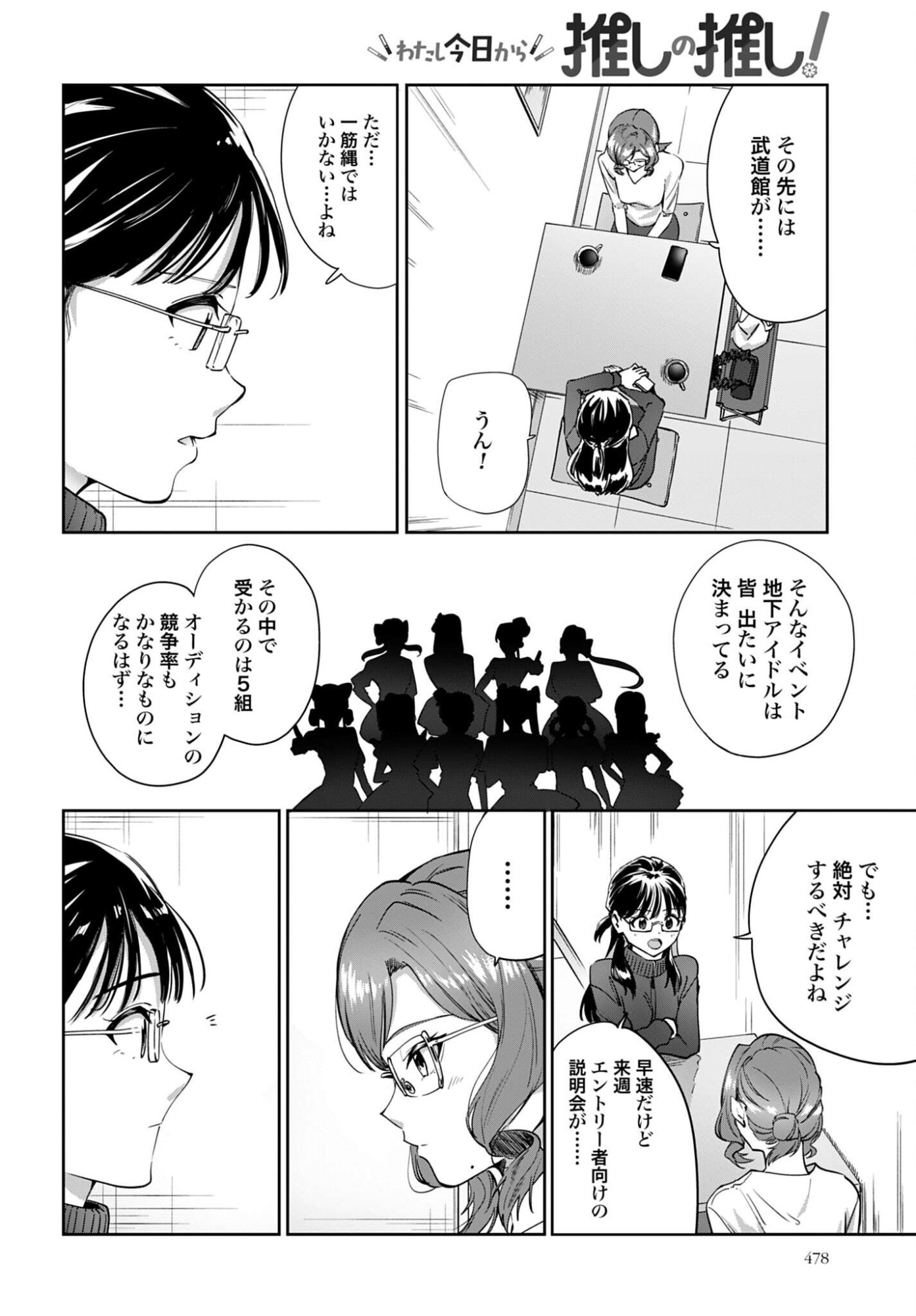 Watashi Kyou kara Oshi no Oshi Chapter 12 4ページ