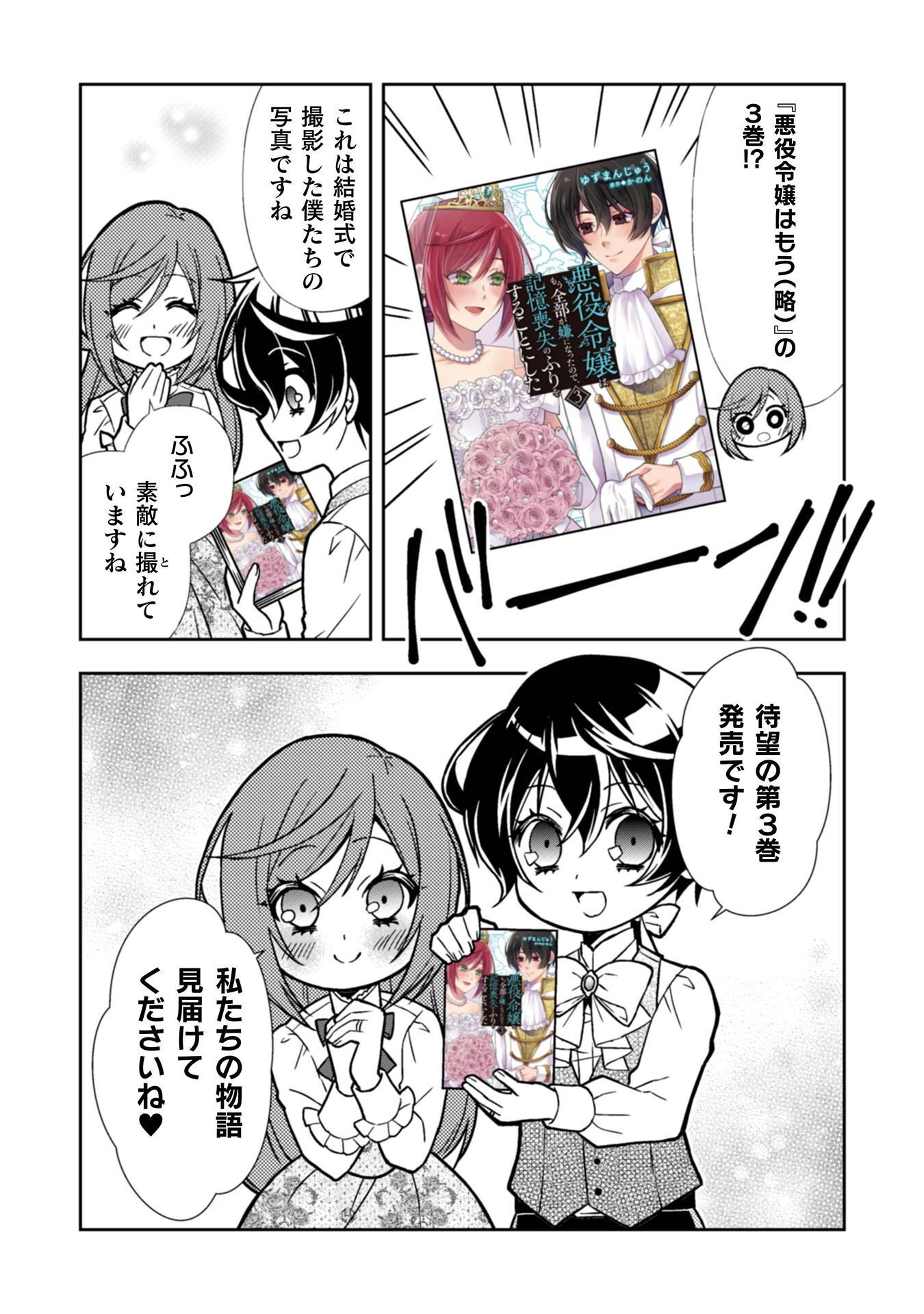 Akuyaku Reijou wa Mou Zenbu ga Iya ni Natta no de, Kioku Soushitsu no Furi wo suru Koto ni shita Chapter 15.5 3ページ