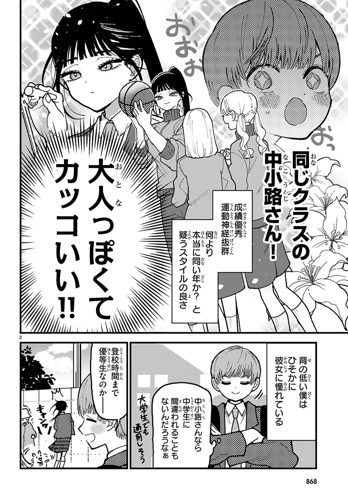 Choujin Nakakouji-san wa Bibiri Kawaii Chapter 1 2ページ