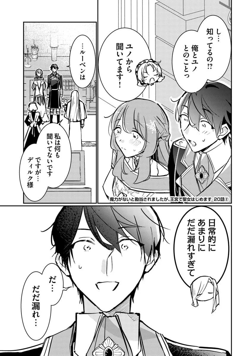 Maryoku ga nai to Kandousaremashita ga, Oukyuu de Seijou Hajimemasu Chapter 20.2 1ページ