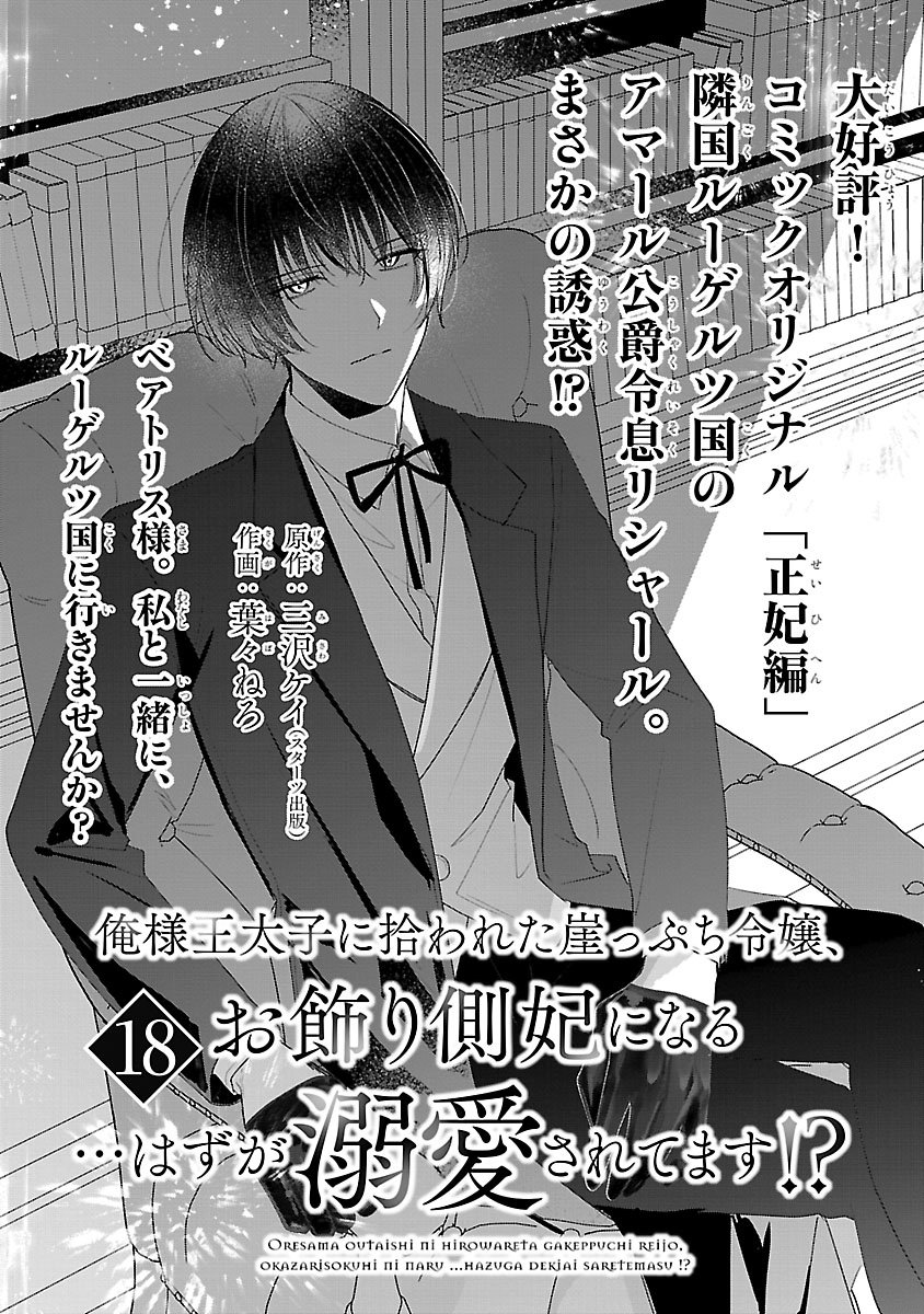 Ore-sama Outaishi ni Hirowareta Gakeppuchi Reijou, Okazarigawa Hi ni Naru... Hazu ga Dekiaisaretemasu! Chapter 18 1ページ
