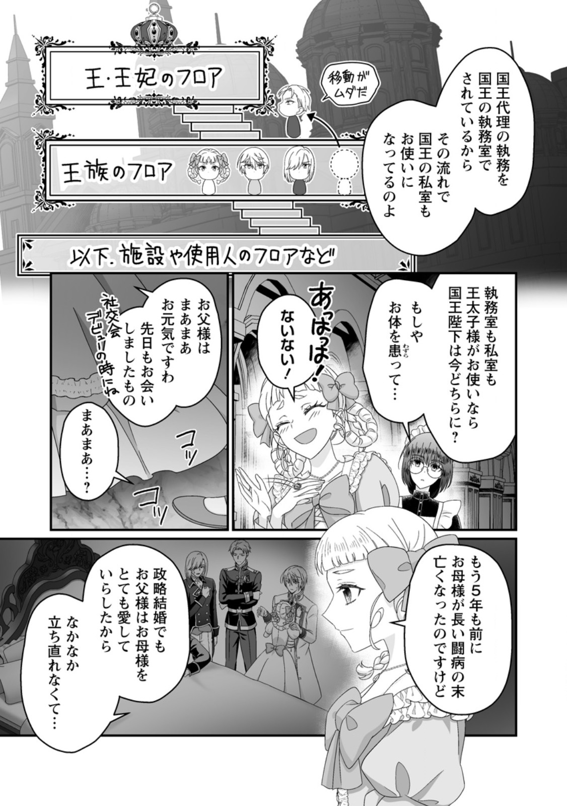Zutabro Reijou wa Ane no Moto Konyakusha ni Dekiaisareru Chapter 53.1 3ページ