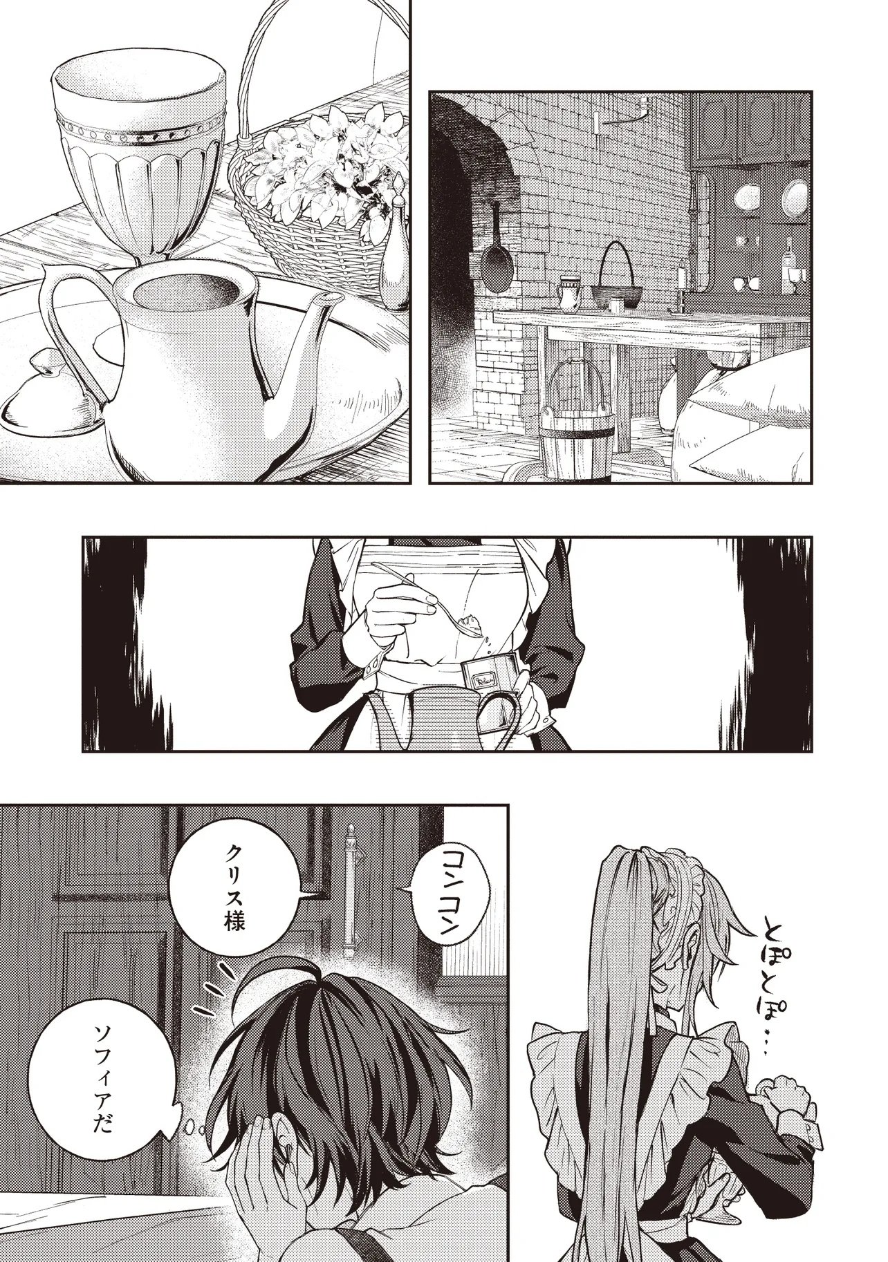 Kizoku no Sannan, Dekunobou kara Saikyou Majutsushi e. Parameter wo Chousei shite, Subete no Majutsu wo Makai-Zou! Chapter 2.2 13ページ