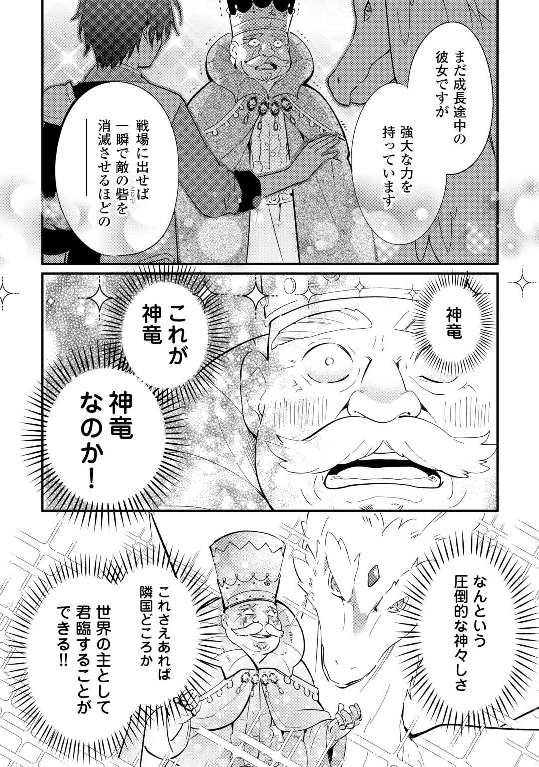 Tokage (Hontou wa Shinryuu) wo Shoukan Shita Seijuu Tsukai, Ryuu no Senaka de Kaitaku Life Chapter 26 8ページ