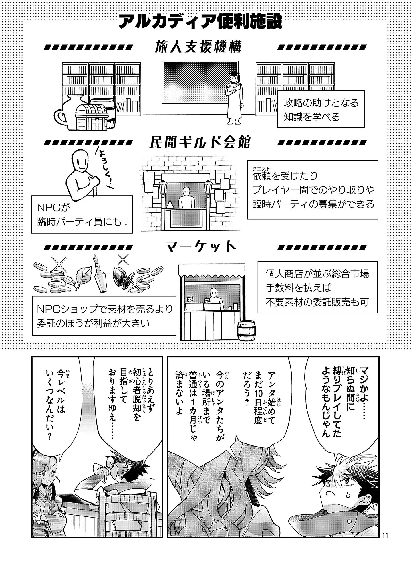 Arcadia Service Kaishi Kara San Nen, Imasara Hajimeru Kaso Sekai Koryaku Chapter 14 11ページ