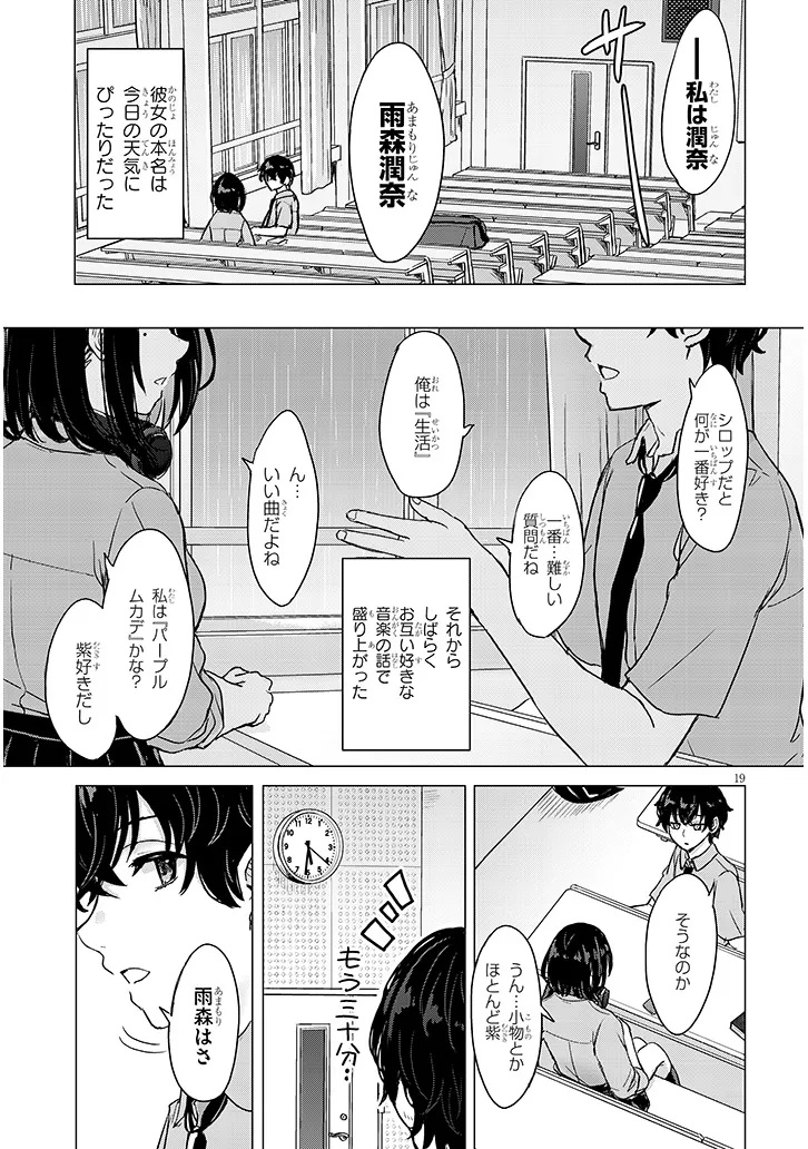 Amamori Junna wa Shitsudo ga Takai Chapter 1 19ページ