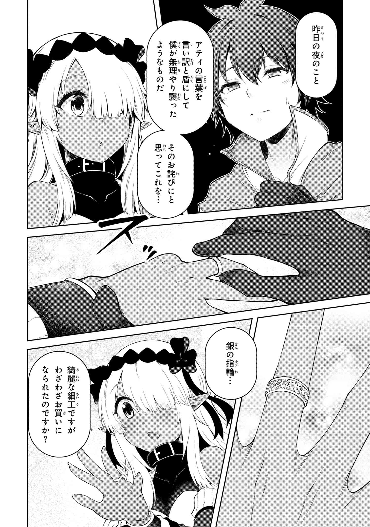 Ie ga Moete Jinsei dou demo Yoku Natta kara, Nokotta Nakenashi no Kane de Dark Elf no Dorei o Katta Chapter 11.5 12ページ