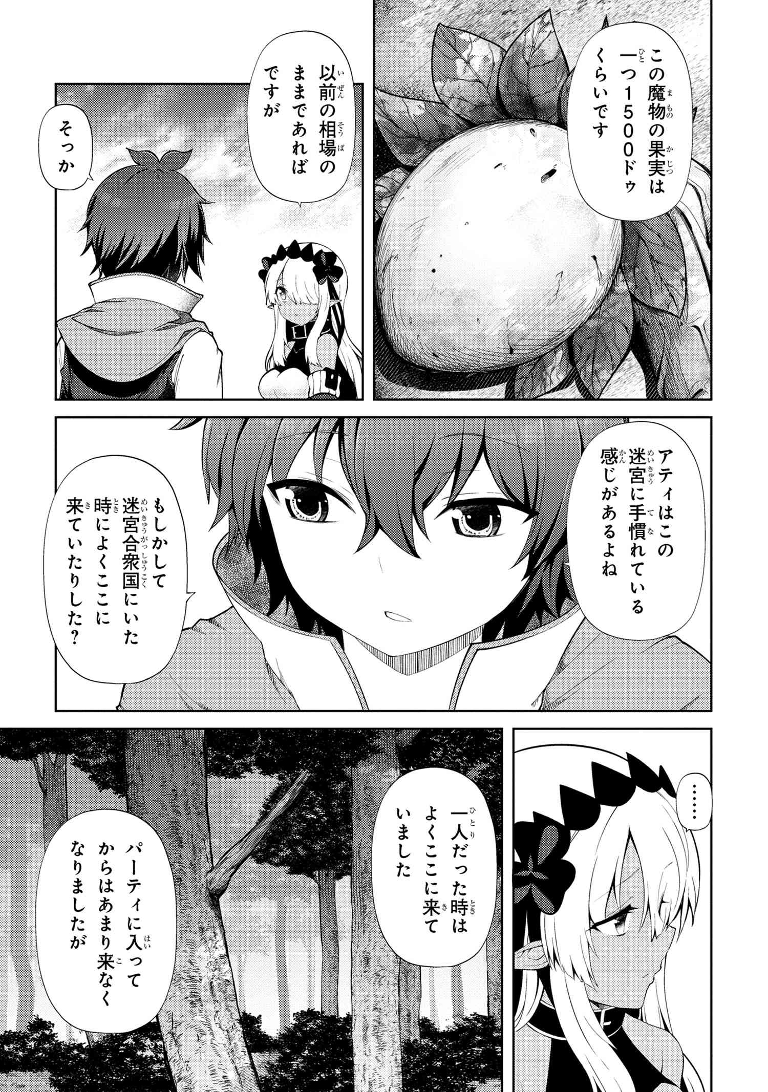 Ie ga Moete Jinsei dou demo Yoku Natta kara, Nokotta Nakenashi no Kane de Dark Elf no Dorei o Katta Chapter 19.1 15ページ