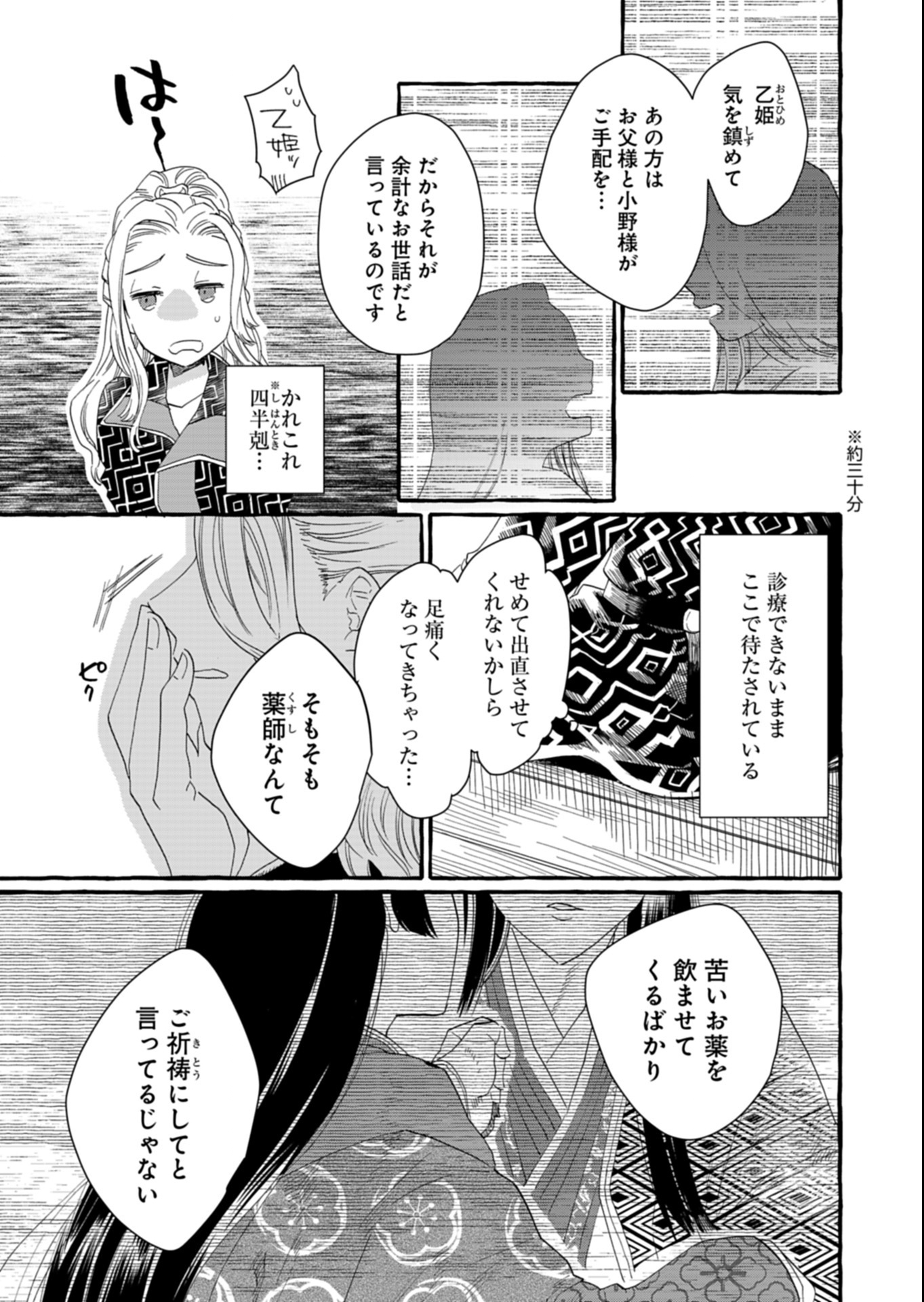 Koukyuu no Kusushi - Heian Nazotoko Shinryou Nikki Chapter 1 9ページ