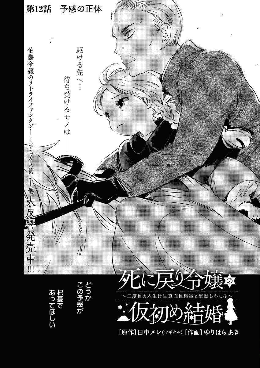 Shinimodori Reijou no Karisome Kekkon: Nidome no Jinsei wa Kimajime Shougun to Seijuu Mofumofu Chapter 12 2ページ
