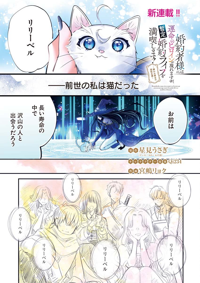 Konyakusha-sama ni wa Unmei no Heroine ga Arawaremasu ga, Zantei Konyaku Life wo Mankitsu shimasu! Chapter 1 1ページ