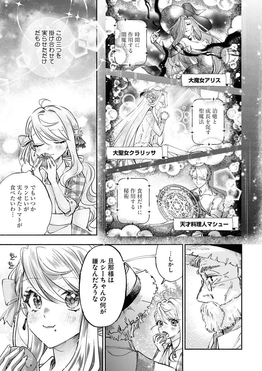 Konyakusha-sama ni wa Unmei no Heroine ga Arawaremasu ga, Zantei Konyaku Life wo Mankitsu shimasu! Chapter 4 3ページ