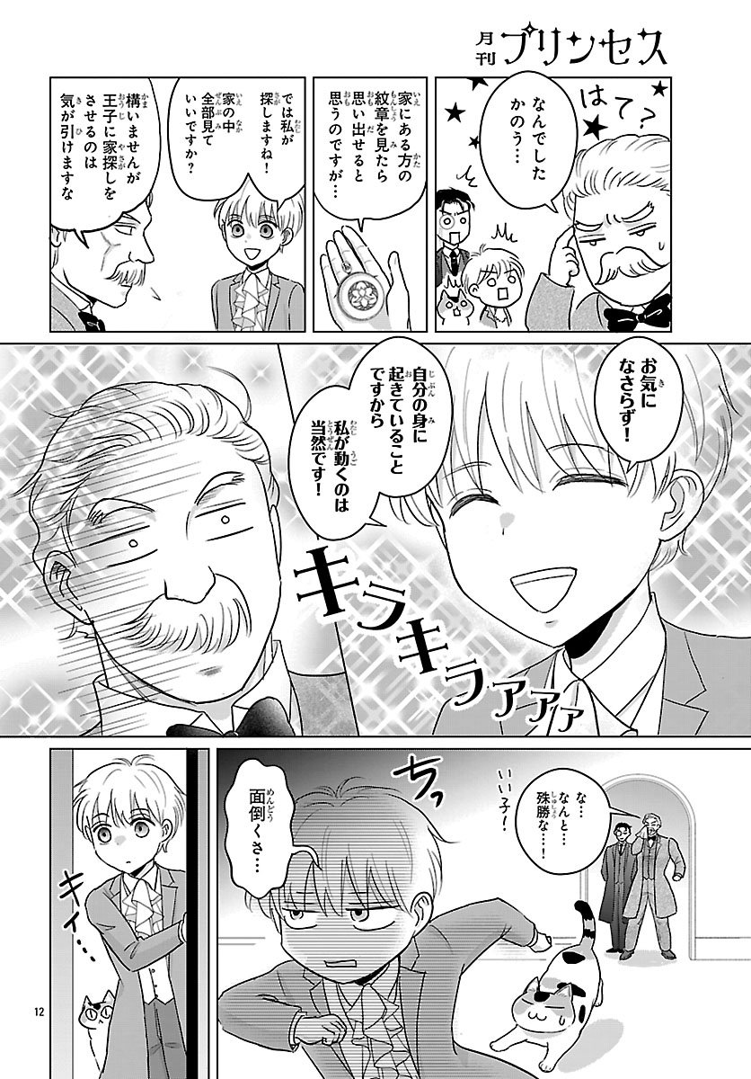 Tensei Shita Mikeneko wa Ouji to Gyokuza no Yume o Miru Chapter 8.1 12ページ
