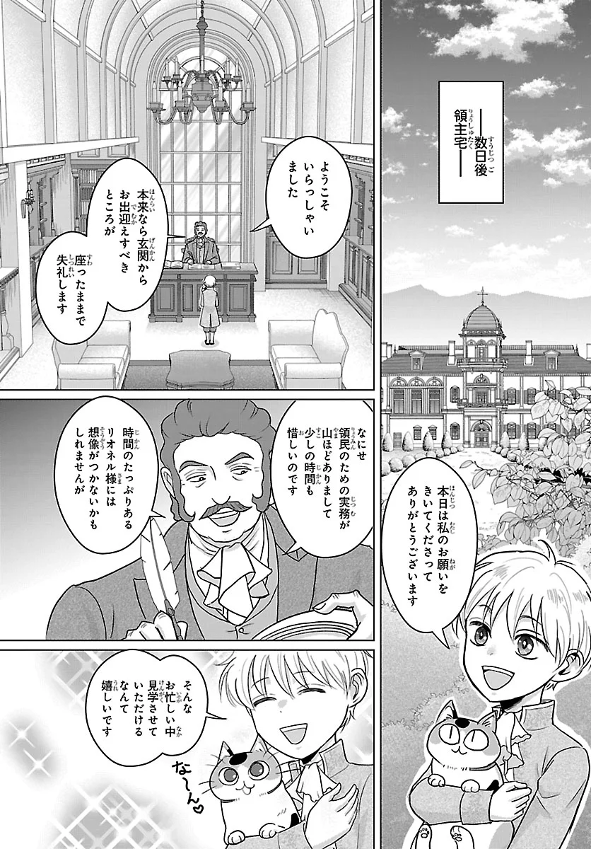 Tensei Shita Mikeneko wa Ouji to Gyokuza no Yume o Miru Chapter 9.1 5ページ