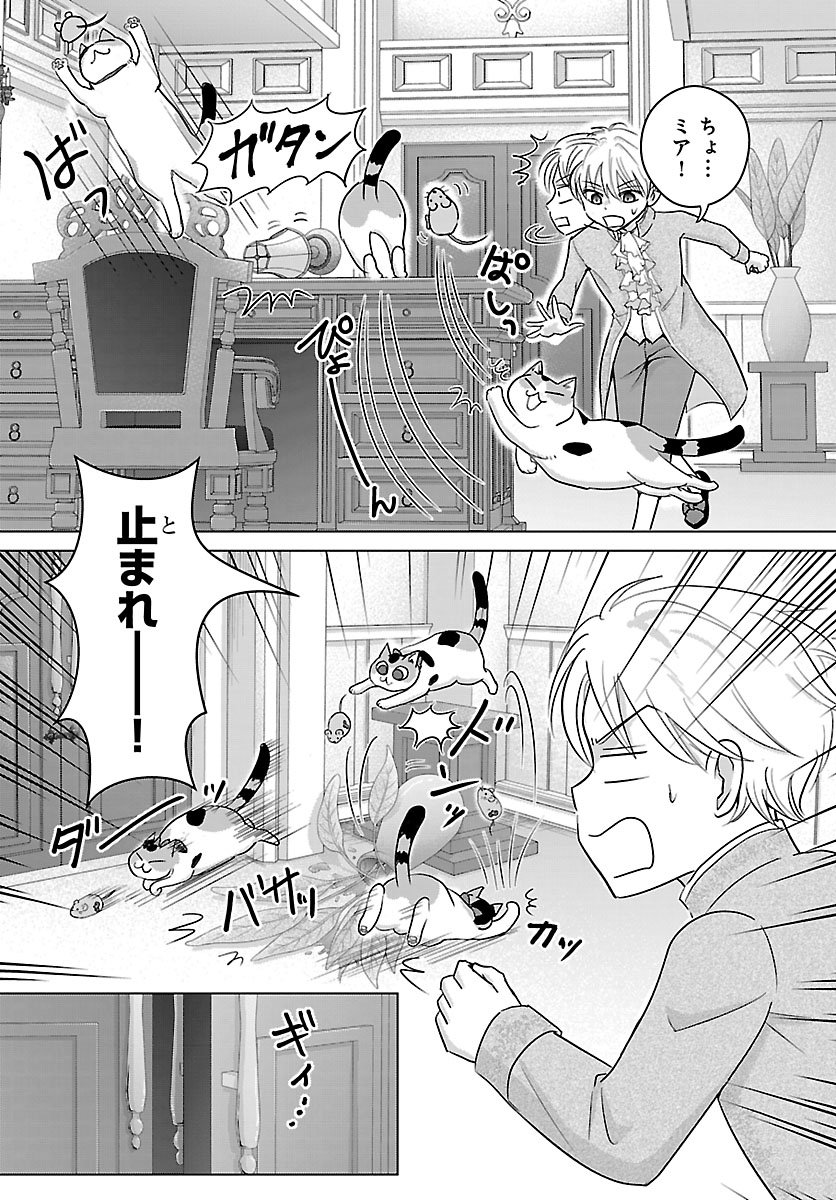 Tensei Shita Mikeneko wa Ouji to Gyokuza no Yume o Miru Chapter 9.2 5ページ