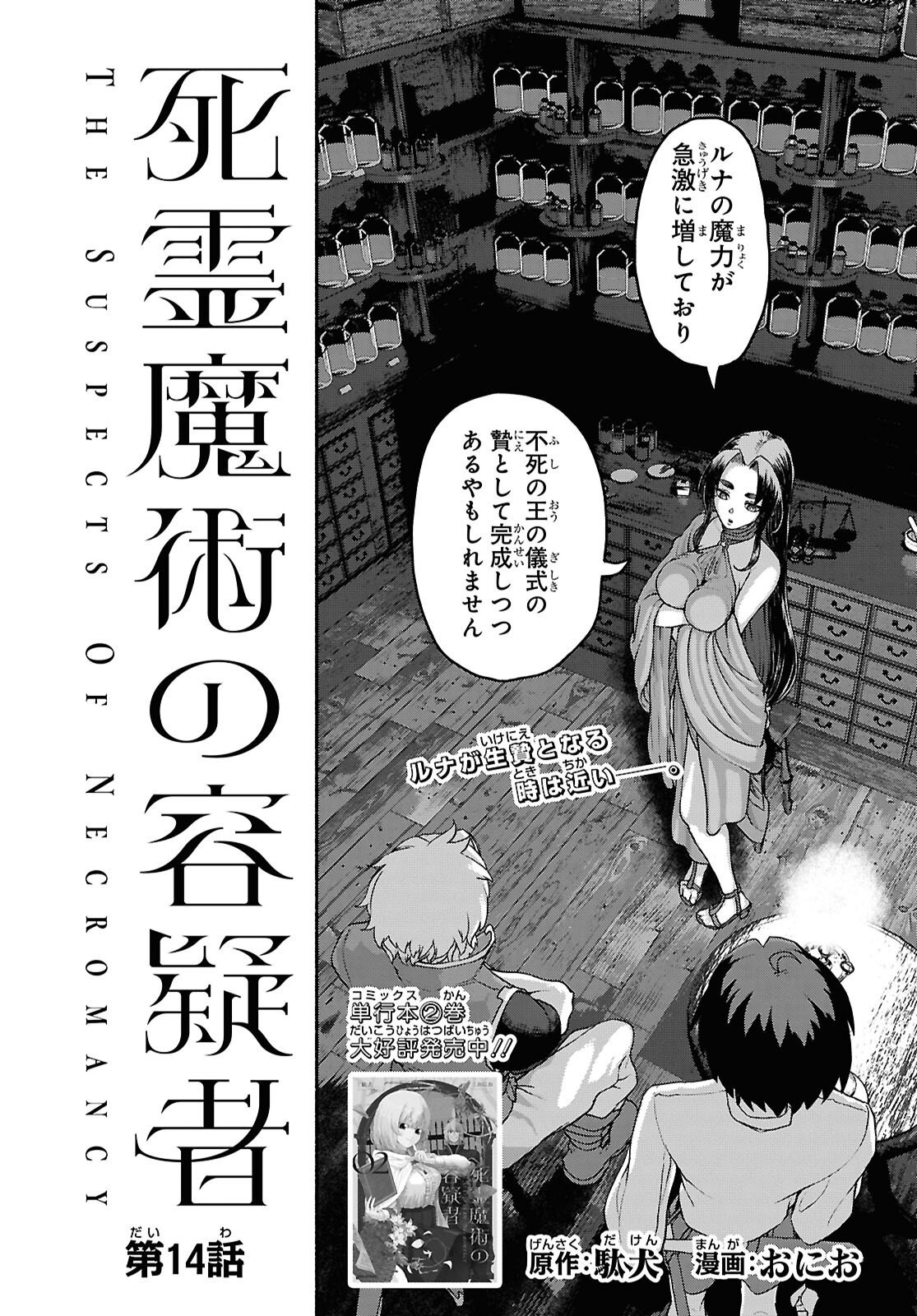 Shiryou Majutsu no Yougisha Chapter 14 2ページ