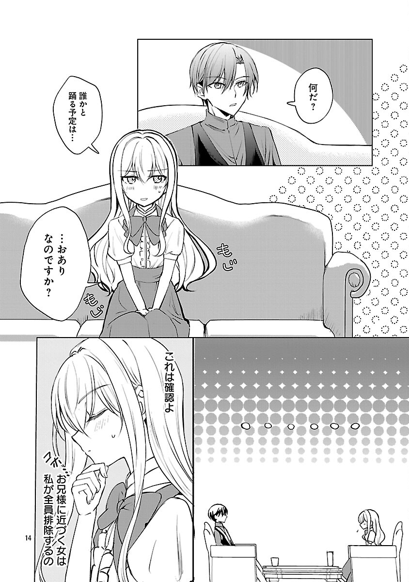 Oshi no Imouto ni Tensei shite Shimatta no de, Saikyou no Akujo ni Natte Onii-sama wo Dokusen suru Koto ni Itashimasu Chapter 17 16ページ