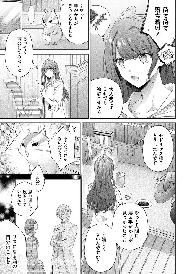Risu ni Natte Shimatta Kon'yakusha ga, Kegirai Shiteita Hazu no Watashi ni Tasuke o Motomete Kimashita. Chapter 11.2 4ページ