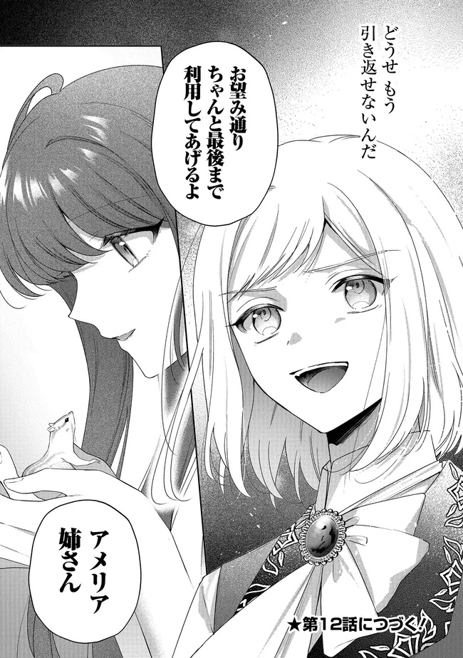 Risu ni Natte Shimatta Kon'yakusha ga, Kegirai Shiteita Hazu no Watashi ni Tasuke o Motomete Kimashita. Chapter 11.3 12ページ