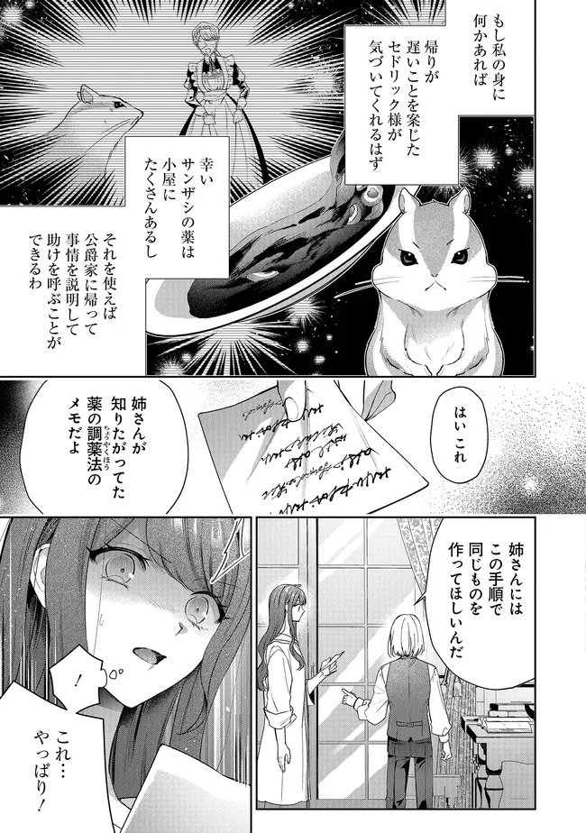 Risu ni Natte Shimatta Kon'yakusha ga, Kegirai Shiteita Hazu no Watashi ni Tasuke o Motomete Kimashita. Chapter 12.1 9ページ