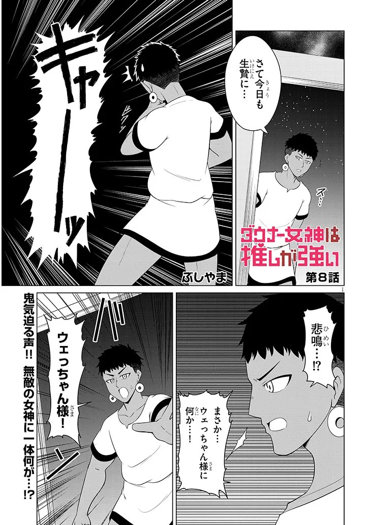Downer Megami wa Oshi ga Tsuyoi Chapter 8 1ページ