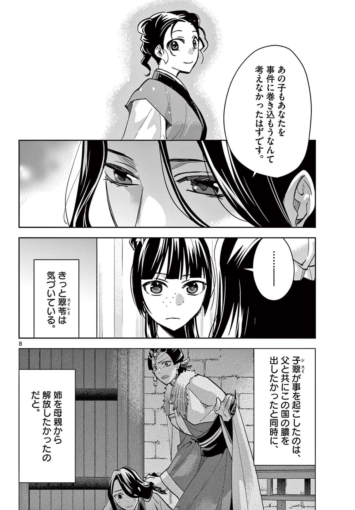 Kusuriya no Hitorigoto - Maomao no Koukyuu Nazotoki Techou Chapter 91.1 8ページ