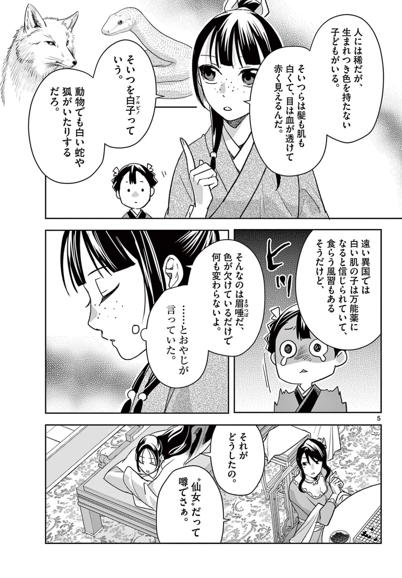Kusuriya no Hitorigoto - Maomao no Koukyuu Nazotoki Techou Chapter 93.1 5ページ