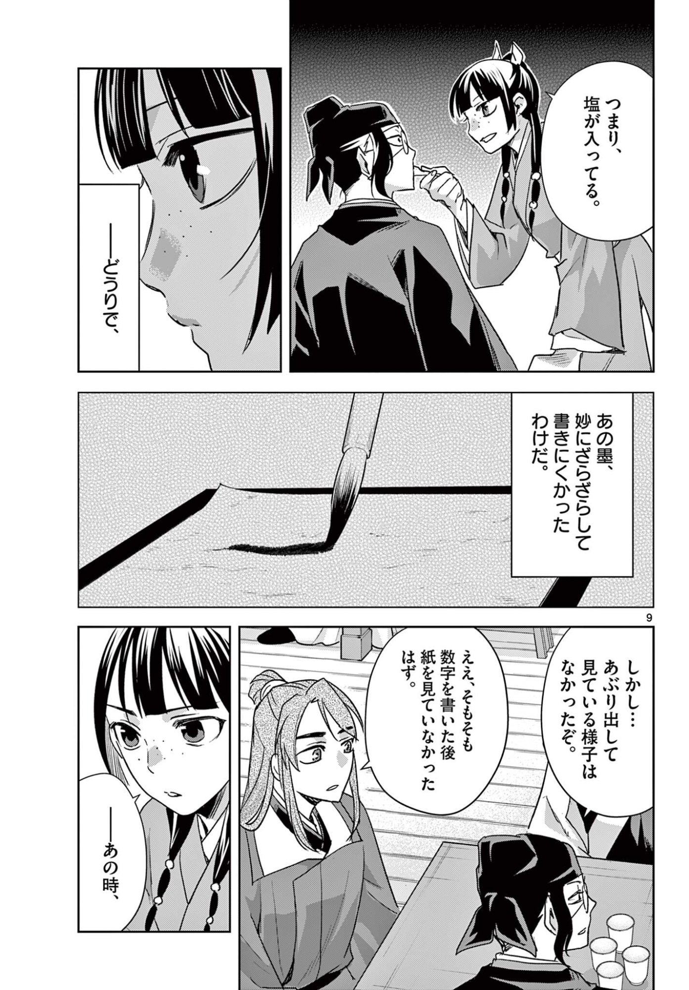 Kusuriya no Hitorigoto - Maomao no Koukyuu Nazotoki Techou Chapter 95.1 9ページ