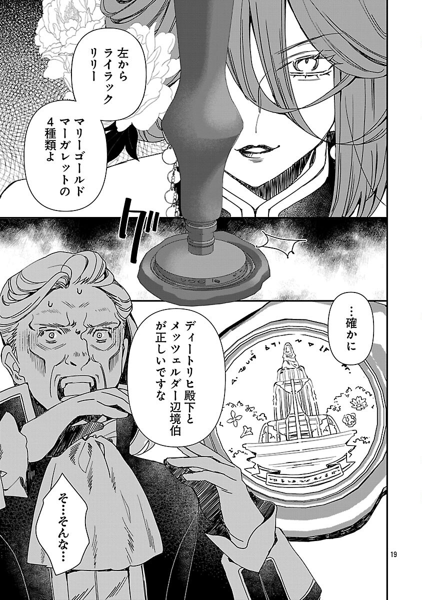 Shi ni Modori no Reigai Ouji ga Kenou to Yobareru made ~Michibiita no wa Bukiyouna Koushaku Reijou no Inorideshita~ Chapter 15 21ページ