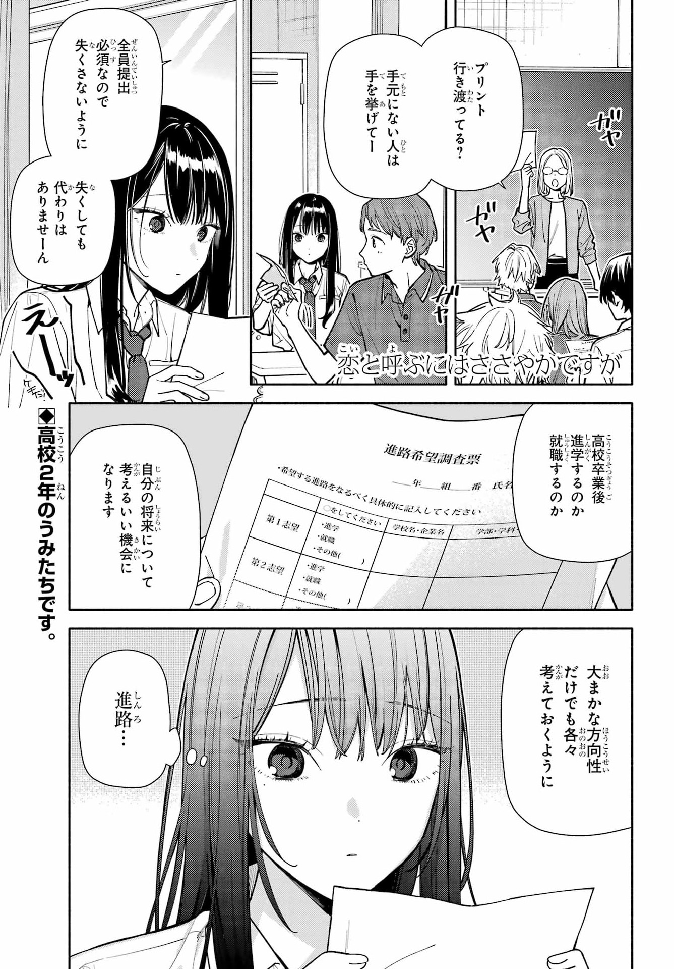 Koi to Yobu ni wa Sasayaka desuga Chapter 9 1ページ