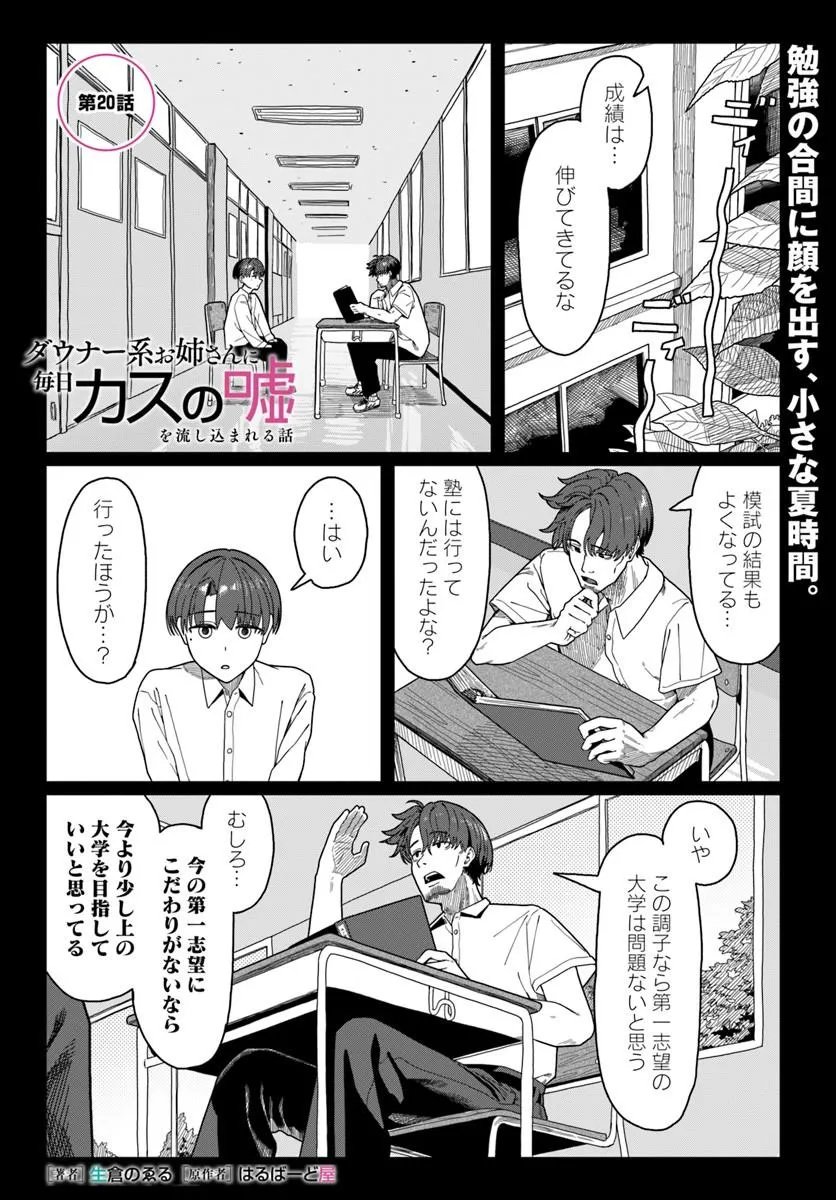 Downer Kei Onee-san ni Mainichi Kasu no Uso wo Nagashikomareru Hanashi Chapter 20 1ページ