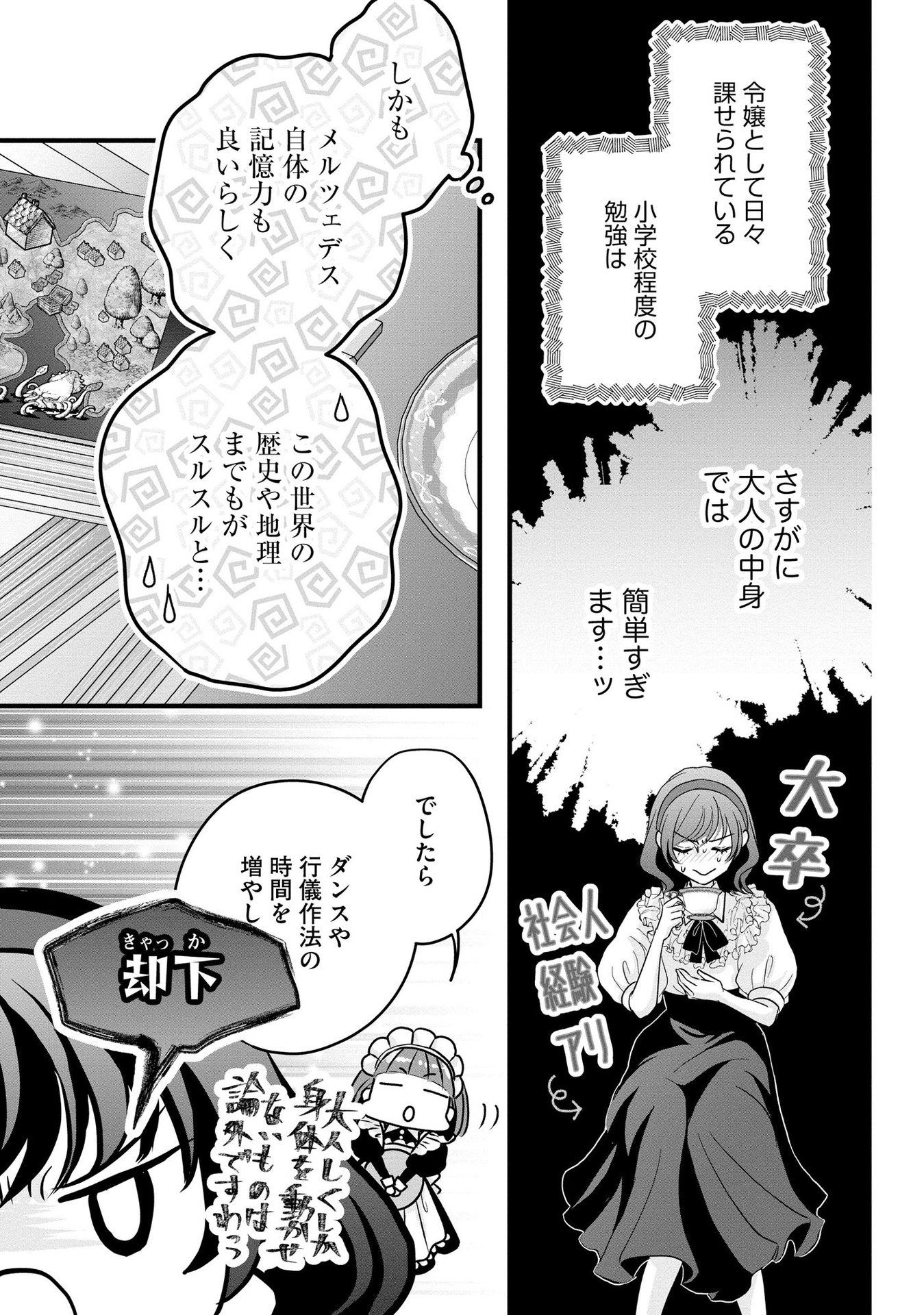 Akuyaku Taikutsu Reijou, Sono Miryokuchi wa desu! ~Otome Geimu no Hametsu Furagu o Kaihi Shitara, Ouji-sama ya Kizoku Reijou no Minasama ni Shitawarete~ Chapter 5 21ページ