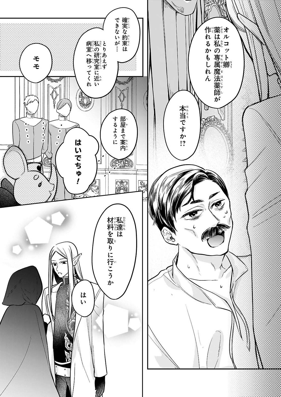 Ie wo Tsuiho Sareta Maho Kusushi wa, Yakujuya Yosei ni Kakomarete Himitsu no Yakusoen de Daini no Jinsei wo Oka Suru Chapter 9 3ページ