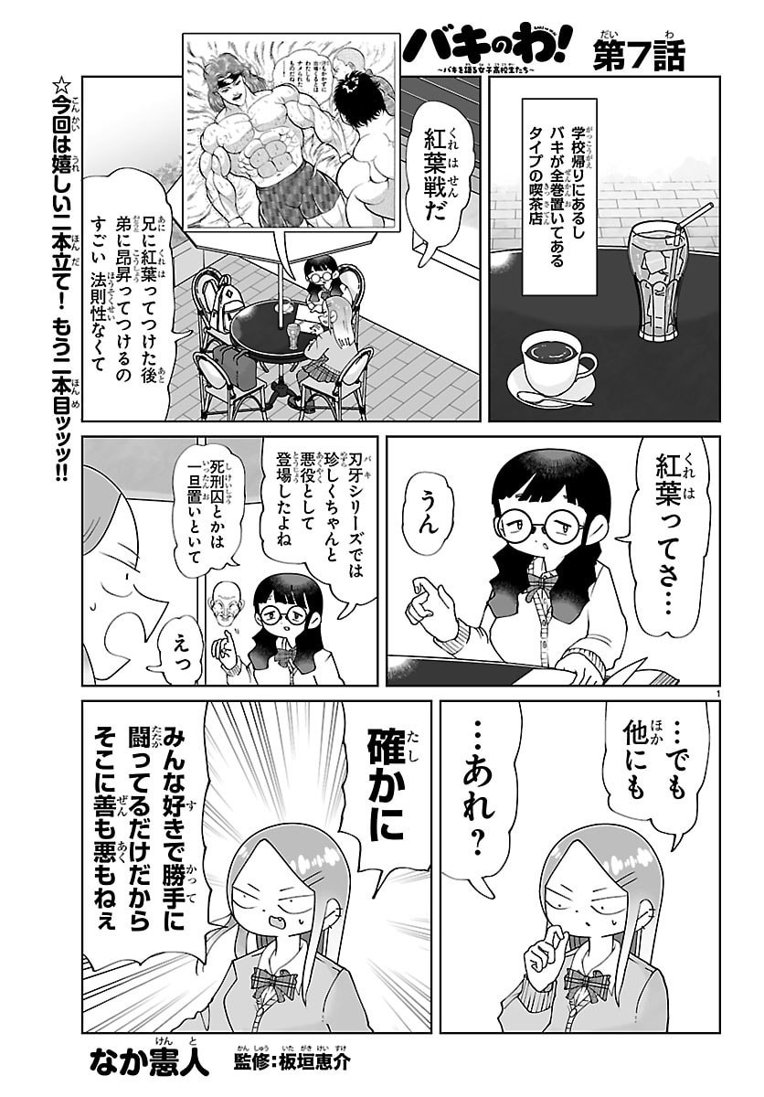 Baki no Wa! - Baki wo Kataru Joshikousei Tachi Chapter 7 1ページ