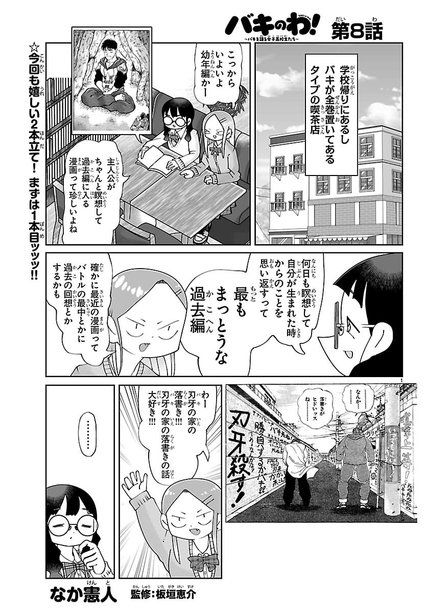 Baki no Wa! - Baki wo Kataru Joshikousei Tachi Chapter 8 1ページ