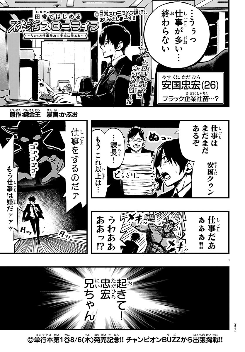 Inaka de Hajimeru Kyuukatsu Slow Life Chapter 7.5 1ページ