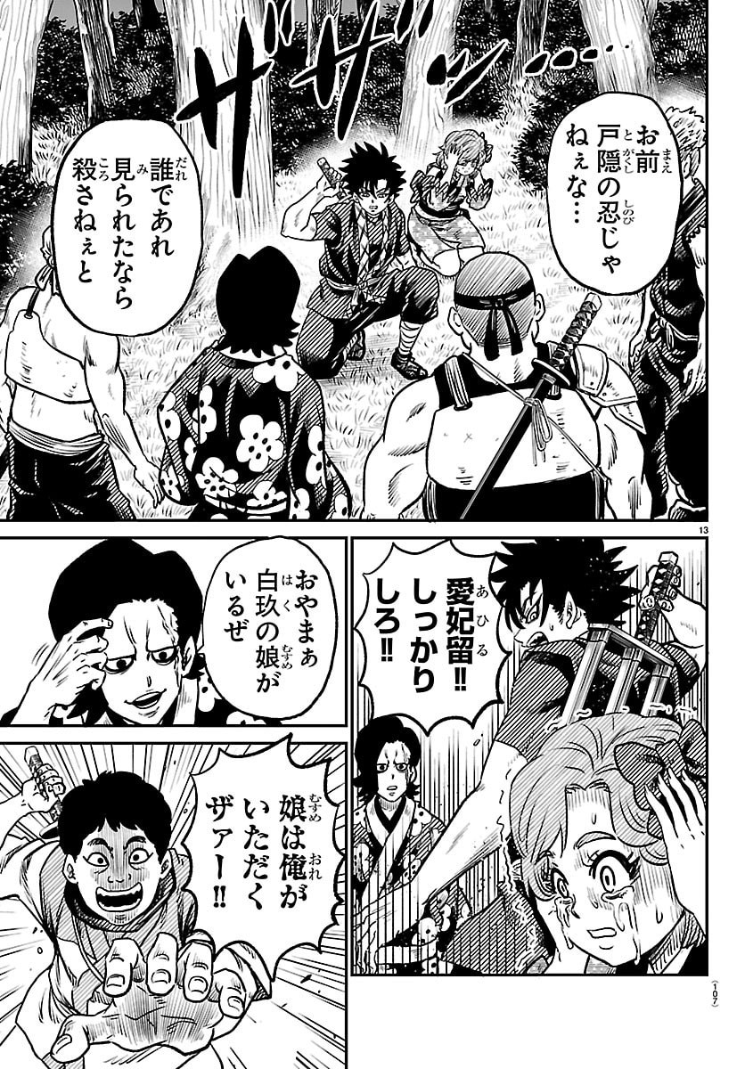 Hanzou to Juusan-nin no Kunoichi-tachi Chapter 9 13ページ