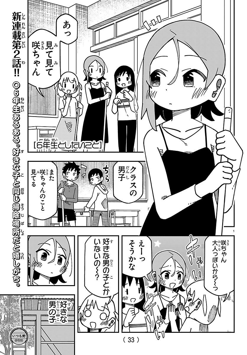 6 Nensei to shitai koto Chapter 2 1ページ
