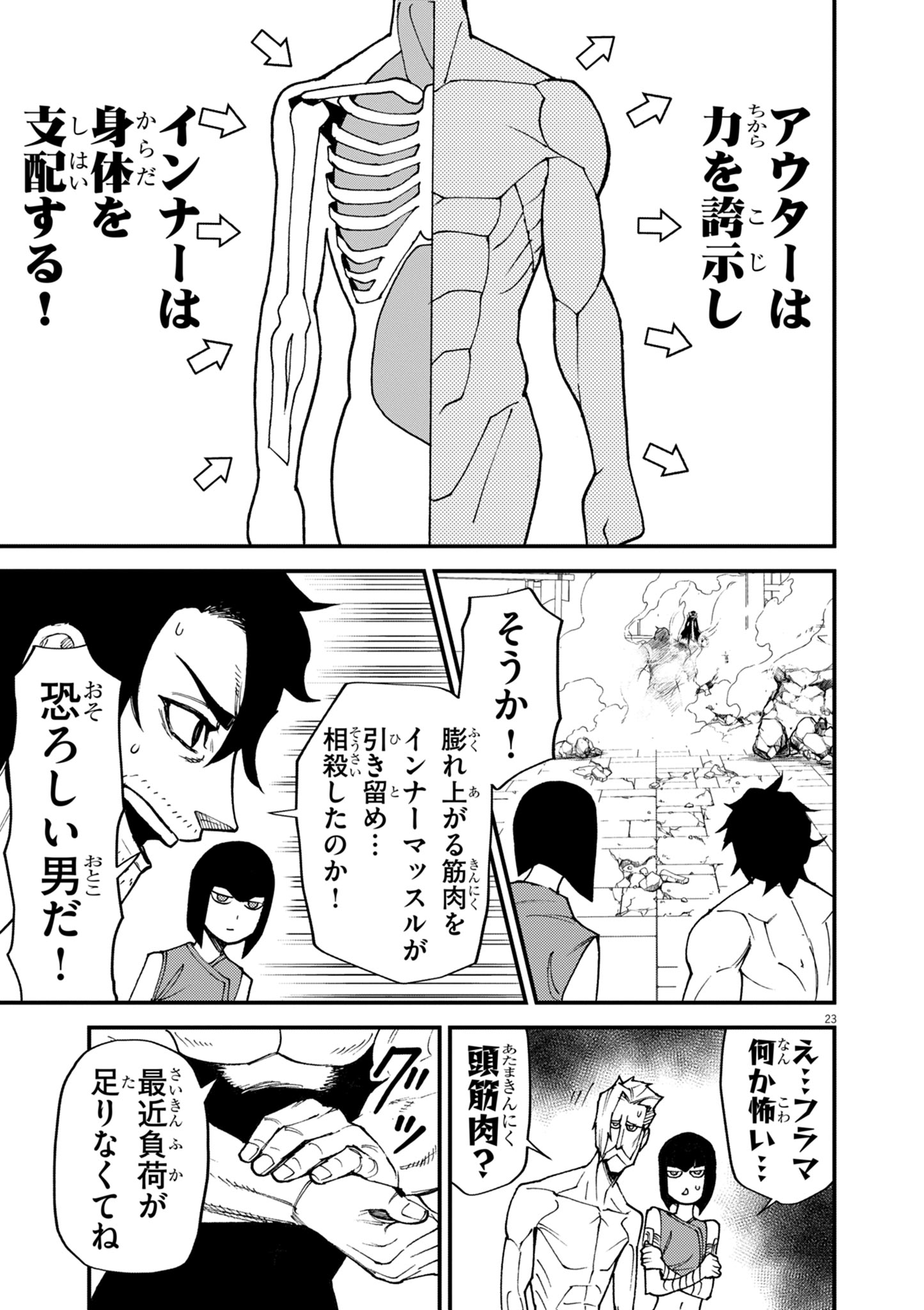 Game Akuyaku Kizoku ni Tensei Shita Ore wa, Chiito Kin'niku de Musou Suru Chapter 44 23ページ