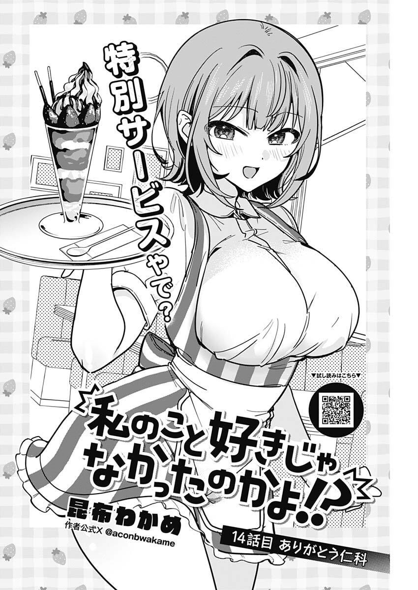 Watashi no Koto Suki ja Nakatta no ka yo!? Chapter 14 2ページ