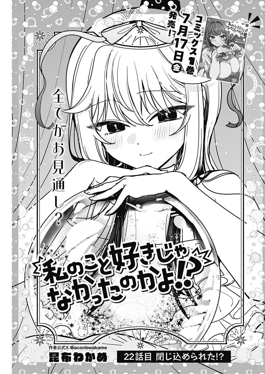 Watashi no Koto Suki ja Nakatta no ka yo!? Chapter 22 3ページ