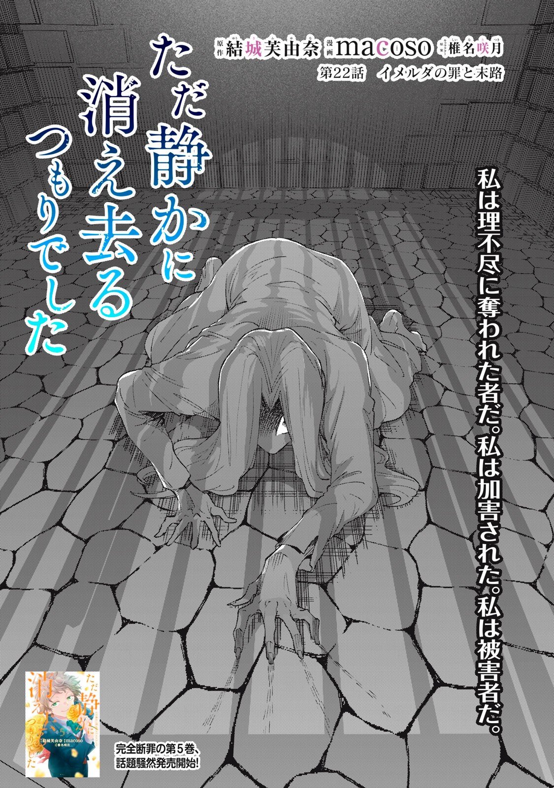 Tada Shizuka ni Kiesaru Tsumori deshita Chapter 22.1 1ページ