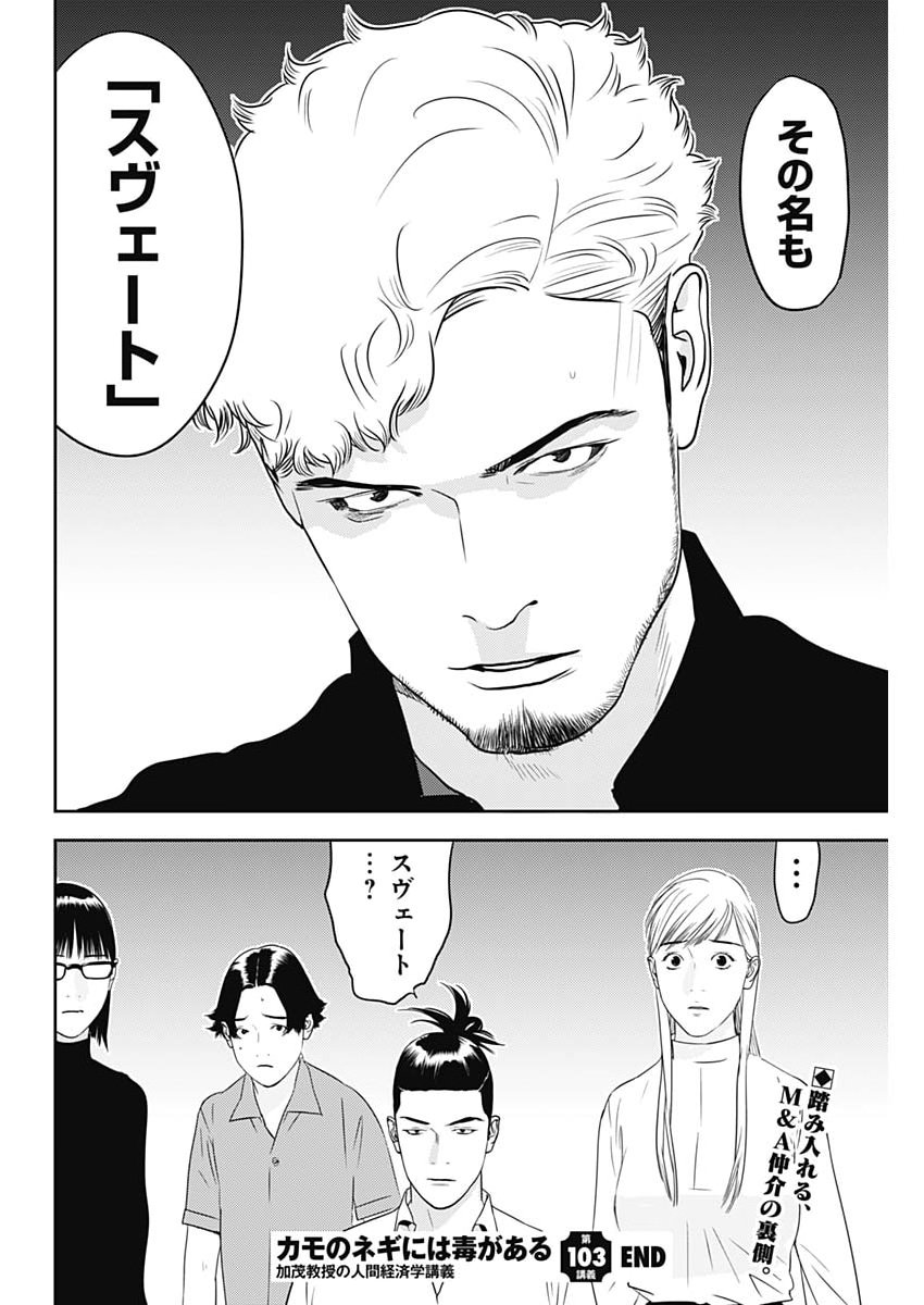 Kamo no Negi ni wa Doku ga Aru - Kamo Kyouju no "Ningen" Keizagaku Kougi Chapter 103 26ページ