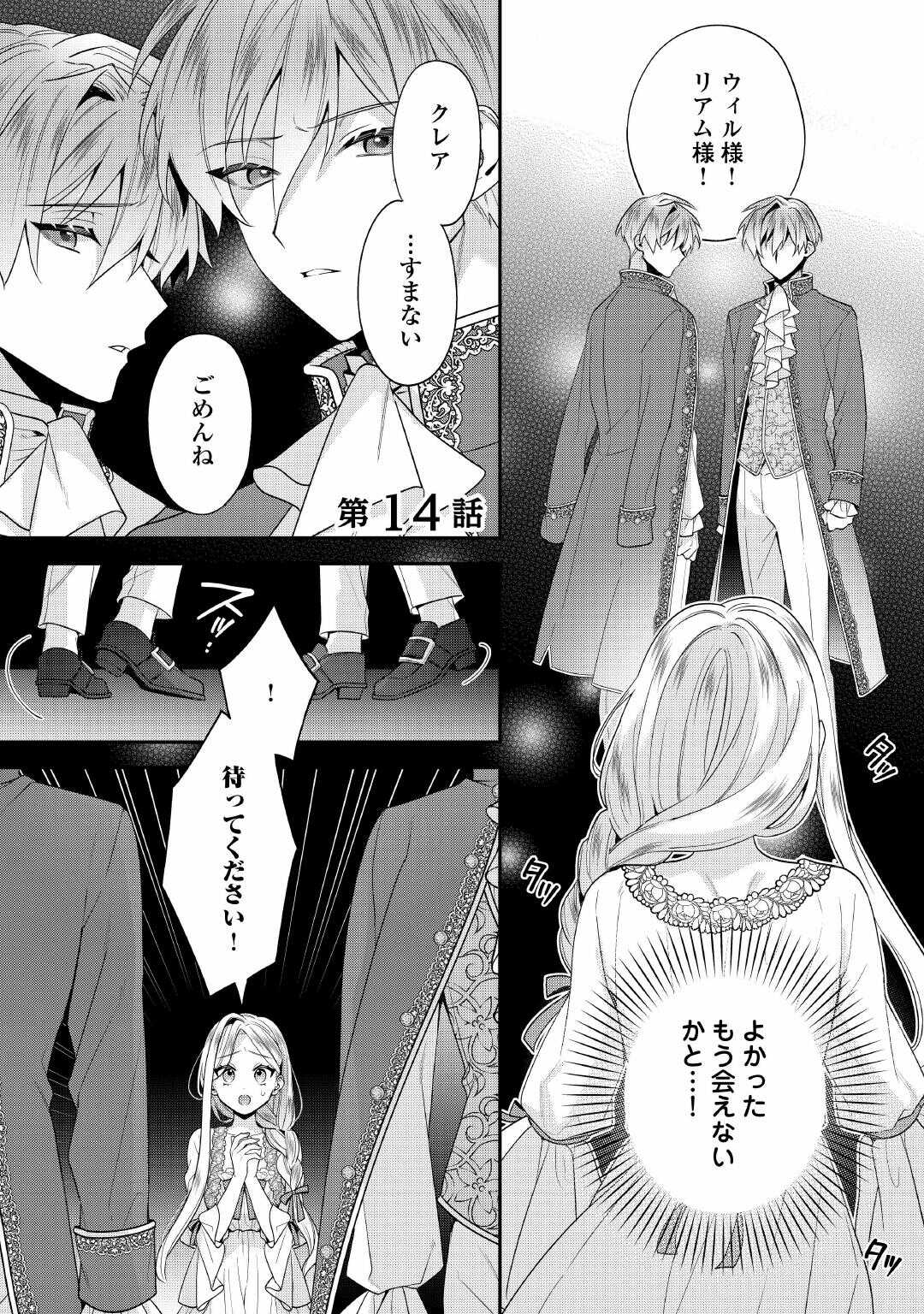 Juukon Nante Okotowari! Zettai ni Futago no Ouji wo Miwakete misemasu! Chapter 14 1ページ