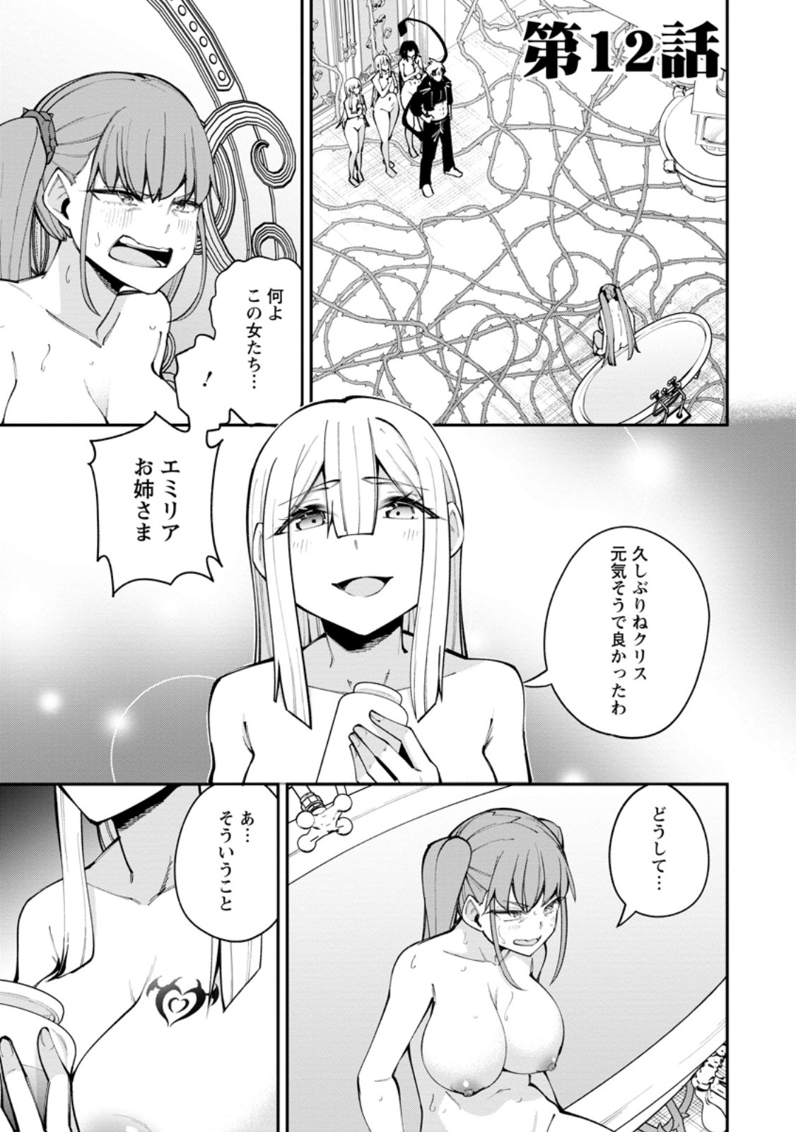 Dorei Gaeshi no Hangyaku Maou ~Saijaku Shuzoku no Akuma ga Kindan Harem o Kizuku made~ Chapter 12.1 1ページ