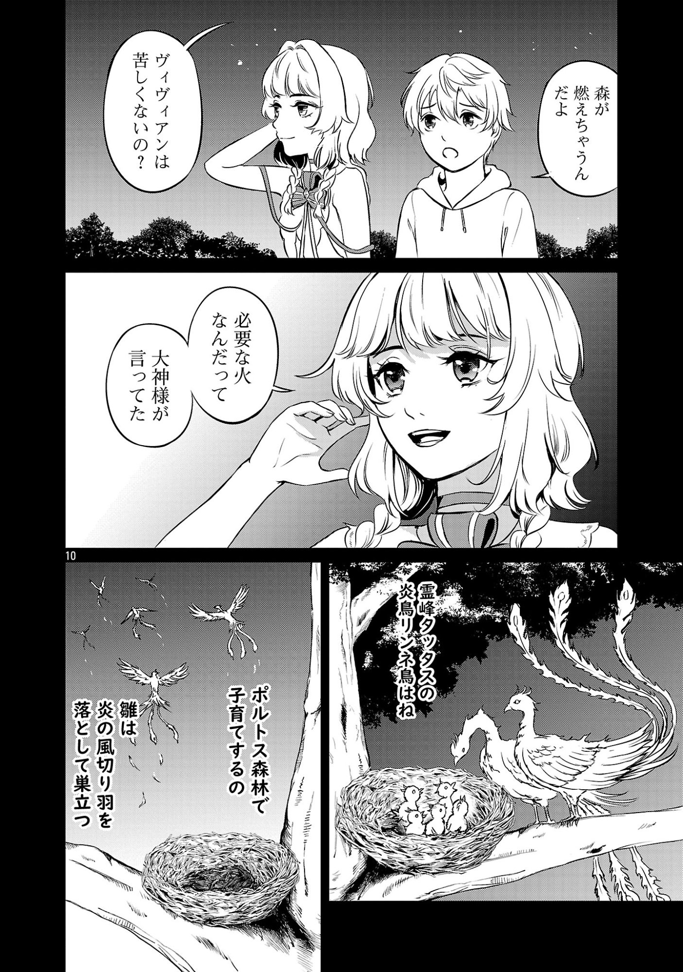 Yuuyuu No Tsuihou Mahou Tsukai To Osananajimi Na Mori No Megami-sama. Chapter 35.2 2ページ